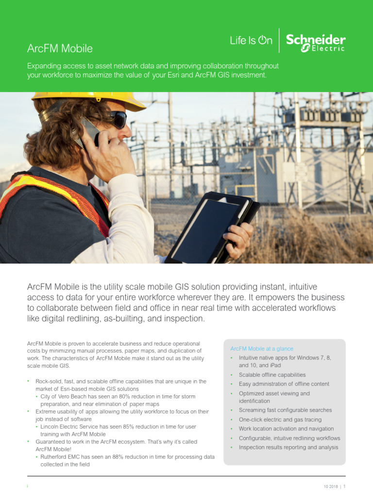 ArcFM Mobile: Optimizing Utility Workflows | PDF | Mobile App ...
