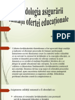 Asigurarea Calitatii in Domeniul Stiintelor Educatiei