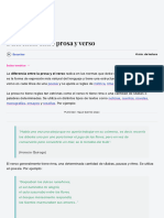 Diferencia Entre Prosa y Verso (Con Ejemplos)
