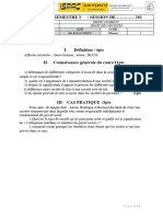 Examen de Fin Du Semestre III - Droit Des Sociétés. - ISPAC 23-24
