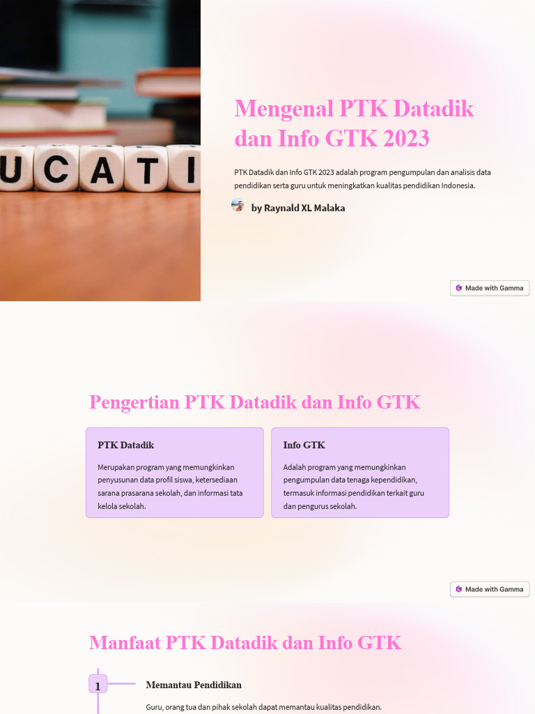 Memahami PTK dan GTK Datadik 2023 | PDF | Bisnis | Komputer