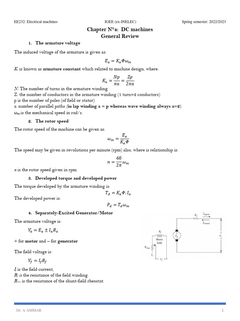 7-DC Machines | PDF | Electric Motor | Electric Generator