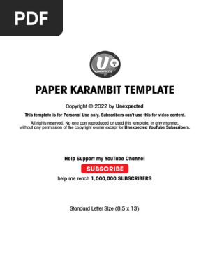 Paper Karambit (Simple)