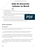 A Necessidade de Discussão Acerca Do Autismo No Brasil
