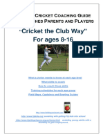 Junior Cricket Coaching Manual