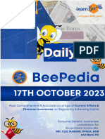 Daily Current Affairs (Beepedia) 17th October 2023