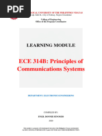 ECE 314B Principles of Communication Systems WK10to13 Module