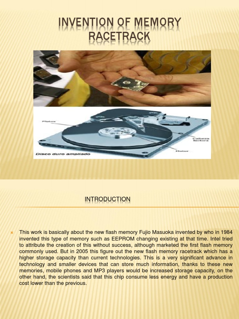 Invention of Memory Racetrack PDF Flash Memory Computer Data Storage