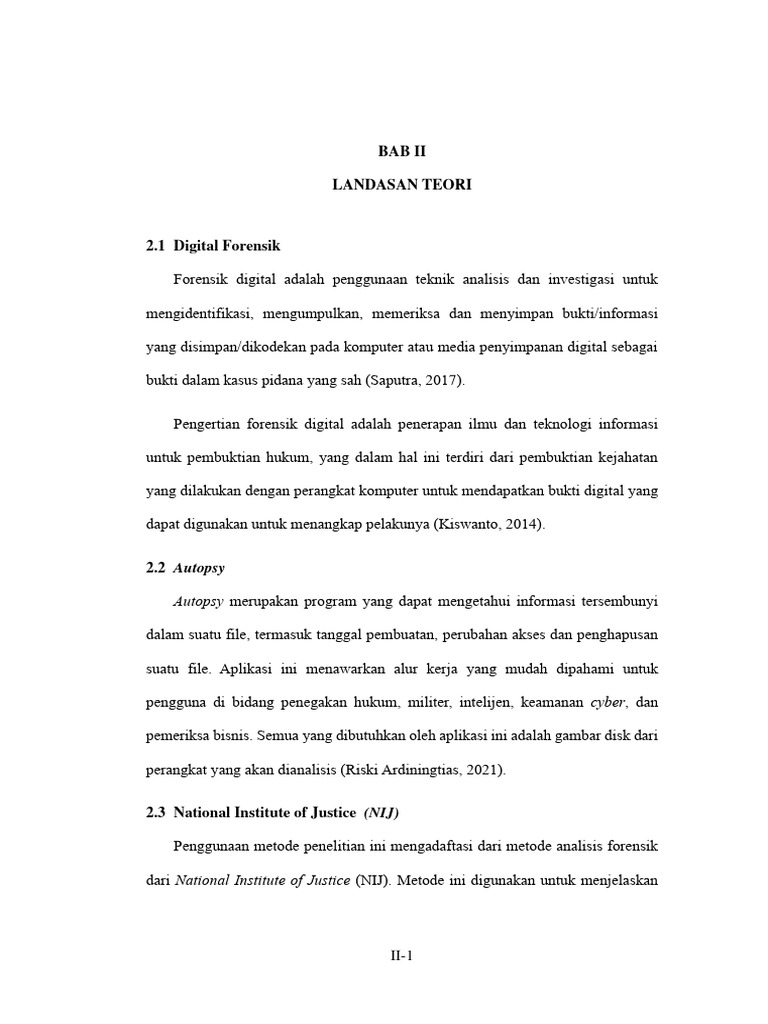 Panduan Forensik Digital dan Metode NIJ | PDF
