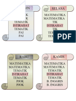 Daftar Pelajaran Roza