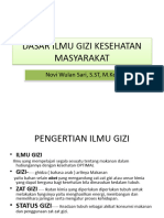 PT 1 DASAR ILMU GIZI KESEHATAN MASYARAKAT