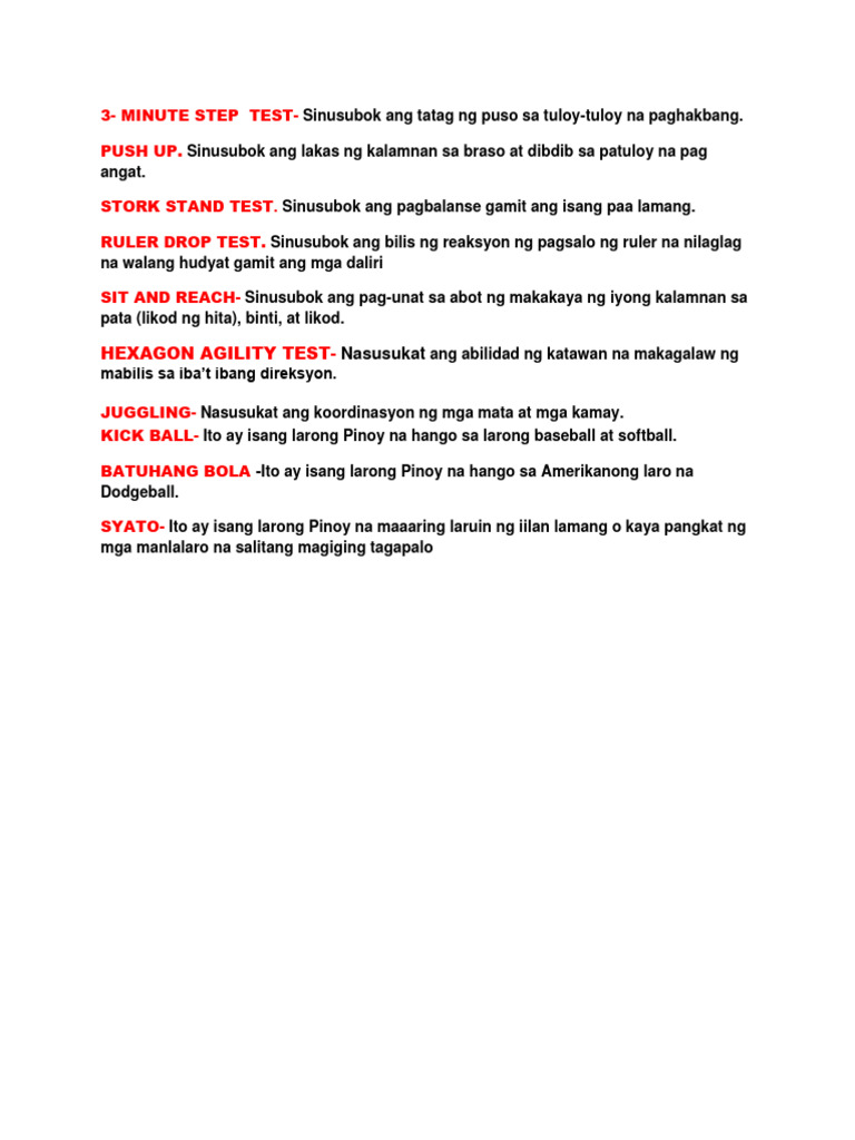 PE 5 Q1 PHYSical Fitness Activity Lectures PDF