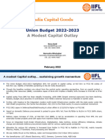 IIFL - Capital Goods - Union Budget 2022 - 20220202