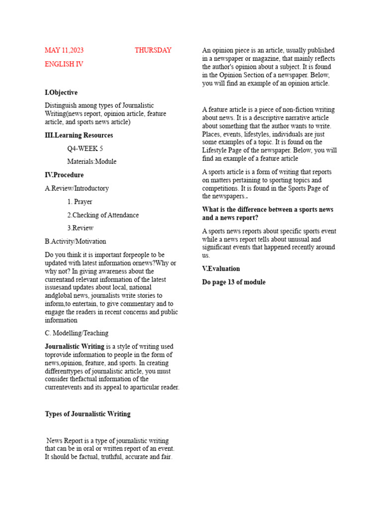 types-of-journalistic-writing1-pdf-news-newspapers