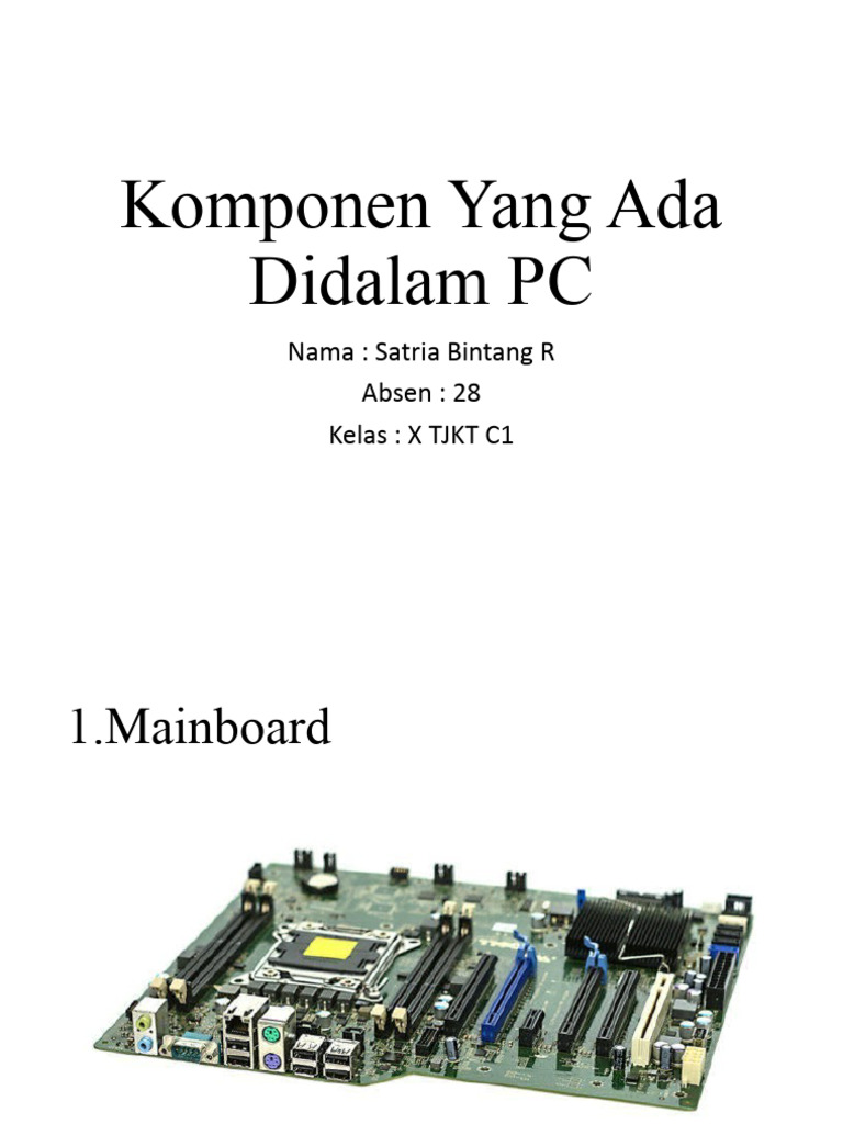 Komponen Komputer | PDF | Game & Aktivitas