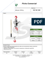 140 156 1250 Guincho Portátil para 1250 KG