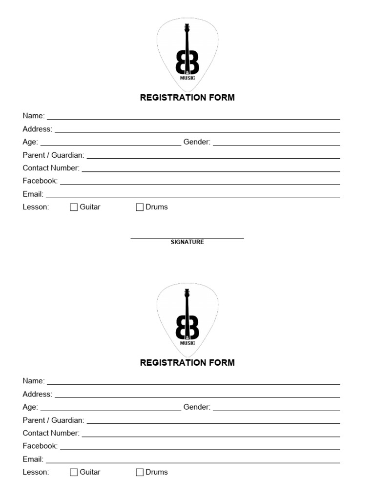 BNB Registration Form | PDF