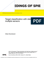 Proceedings of Spie: Target Classification With Data From Multiple Sensors