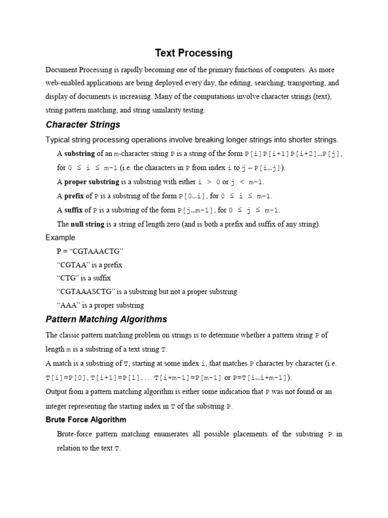 28 - Text Processing | PDF | String (Computer Science) | Computer ...