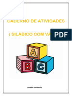 Caderno de Atividades Silábico Com Valor