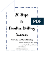 20 Steps To Creative Writing Success - Updated With Credits
