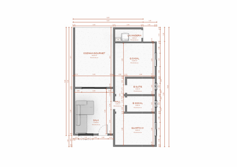 Dimensões de Ambientes Residenciais | PDF