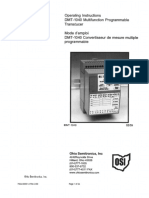 DMT-1040 Operating Instructions