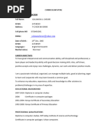 Sol CURRICULUM VITAE