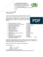 Solicitud Material Deportivo 2023