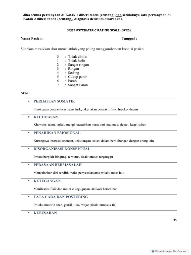 Skala BPRS | PDF