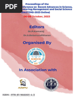 Proceedings of The International Conference On RASTEMS-2023