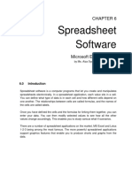 Chapter 6 Spreadsheet Software Part 1