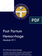 MHR Postpartum Hemorrhage