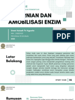 Study Case Pemurnian Dan Amobilisasi Enzim