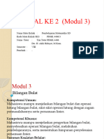 Pendidikan Matematika Di SD Tutorial Ke 2 (Modul 3)