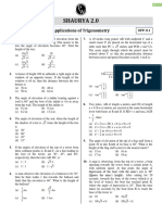 Applications of Trigonometry - DPP 8.1 - Shaurya 2.0