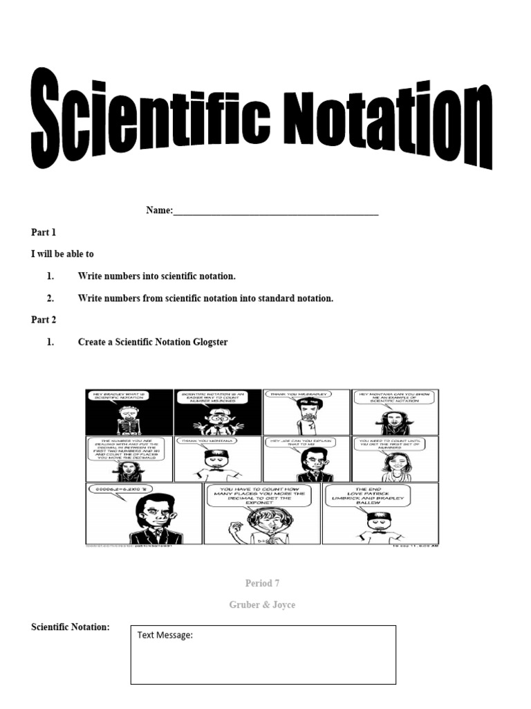 Scientific Notation Basics | PDF | Numbers | Exponentiation