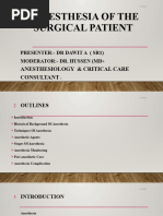 Anesthesia in Surgical PTS 1