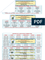 Horarios de Clases Todo Los Grado 2022