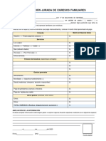 Declaración Jurada de Egresos Familiares 2023