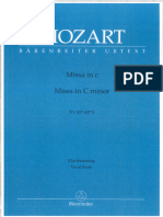 Mozart - Great Mass - Vocal Score
