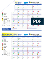 Abfall - & Recyclingkalender 2023 Übersicht