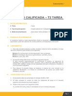 Actividad Calificada - T2 Tarea: Datos Informativos