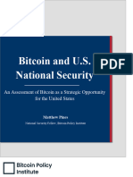 Bitcoin and Us Security
