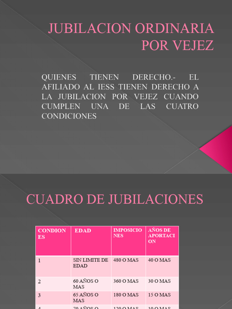Jubilacion Ordinaria Por Vejez PDF