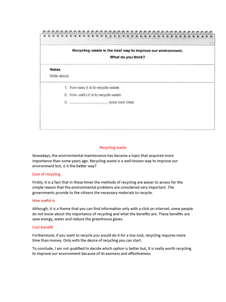 Recycling Waste | PDF