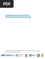 Competency Summary - Mechanical Engineering Technology Revised (Fillable)