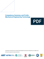 Competency Summary - Mechanical Engineering Technology Revised (Fillable)