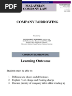 LAW610 10 Company Borrowing