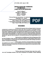 Especies Registradas para Nuevo Leon